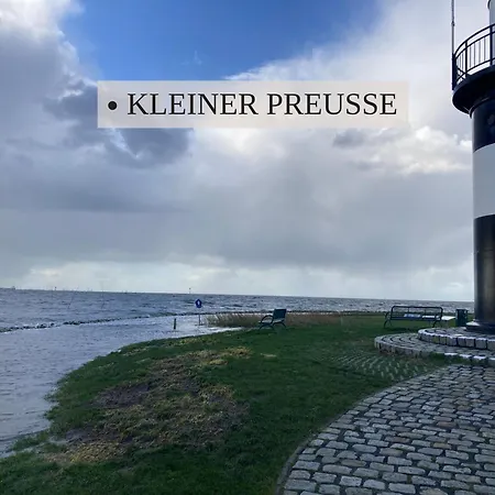 Haus Krabbe, 10, Naehe Bremerhaven, Fuer 1-2 Personen, 2 Schlafzimmer, Einzelbetten, Zweite Etage, Zentral Gelegen, Bis Zu 2 Hunden Kostenfrei Willkommen 公寓 *